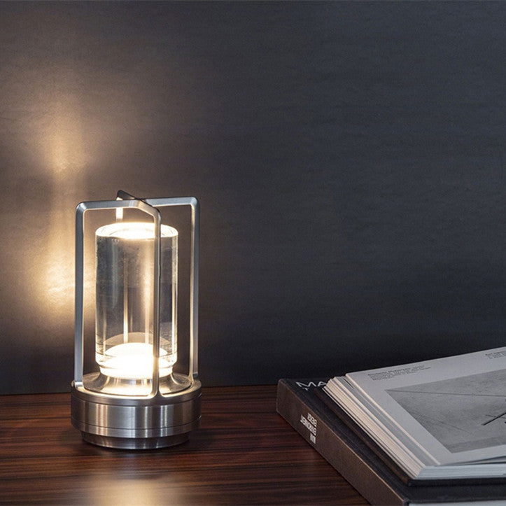 Cordless LED Table Lamp – Retro Metal Design