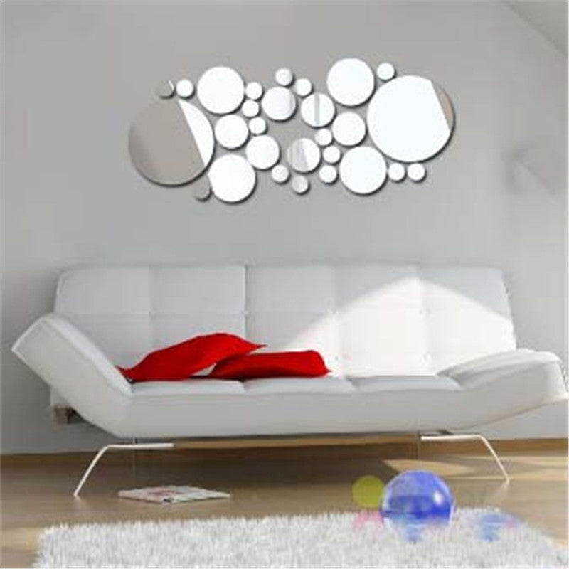 3D Acrylic Mirror Wall Sticker