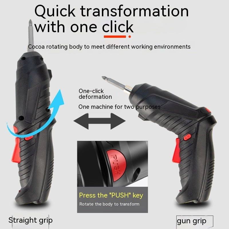 Multifunctional Rechargeable Electric Screwdriver For Home Use